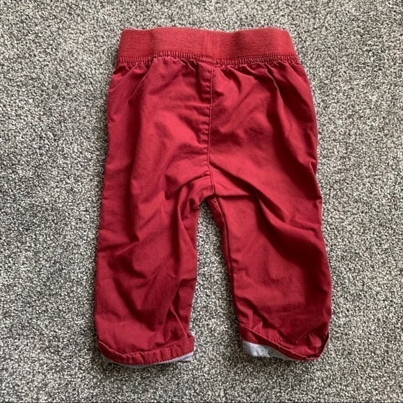 Circo Brick Red Jogger Pants with Tie Waist- size 6-9 Months - Picture 2 of 3